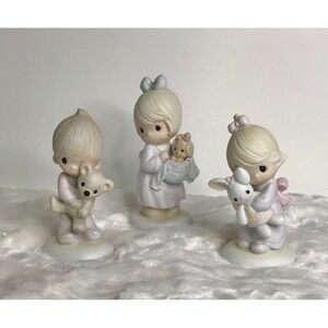 Precious Moments Two Signed Jesus Loves Me + You Can Always Bring A Friend